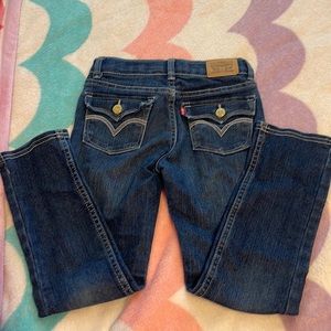 Girls skinny Levi jeans
